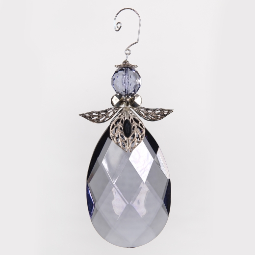 Decorative Accessories Angel Clear Acrylic Teardrop with Silver