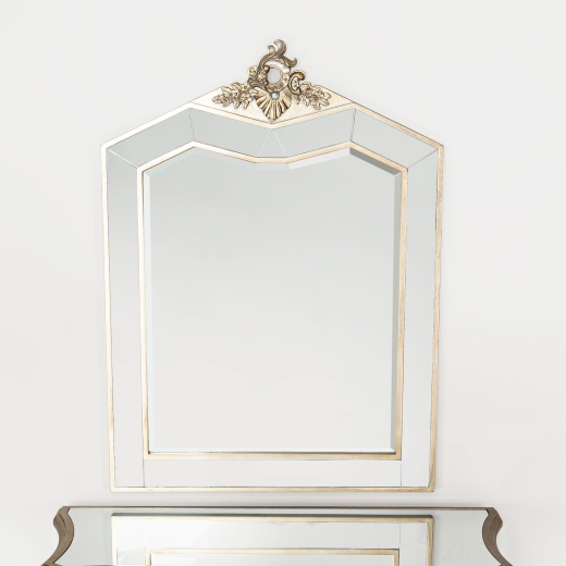 Annabelle French Champagne Silver Gilt Mirror