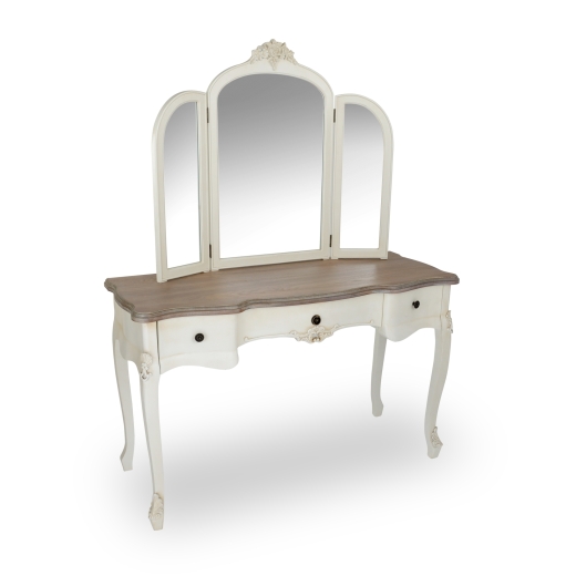 Appleby Wood Top Dressing Table with Mirror