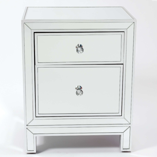 Chateauneuf Mirrored Bedside