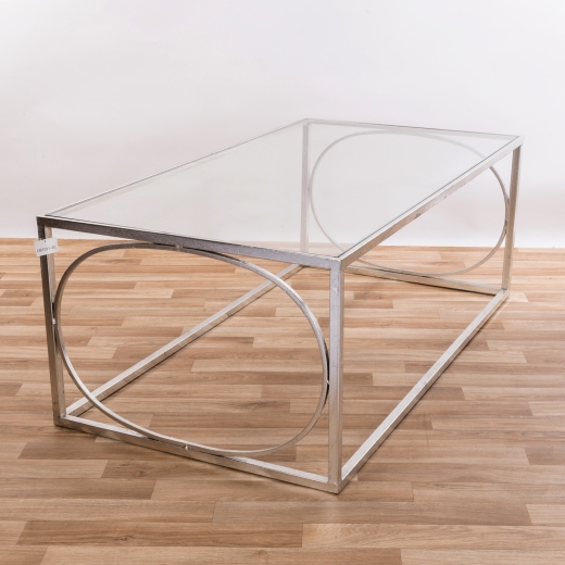 Gin Shu Metal Coffee Table - Silver Gilt Leaf EXTRA PACKAGE