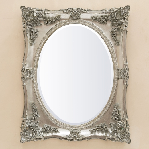Beth Platinum Overmantle Mirror