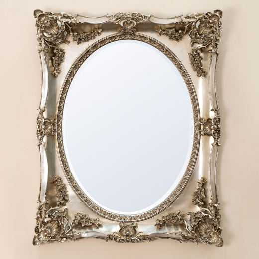 Beth Champagne Overmantle Mirror