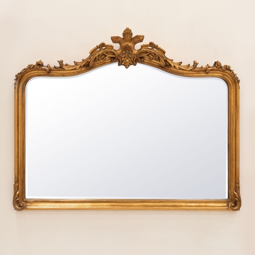 Patrica Gold Overmantle Mirror