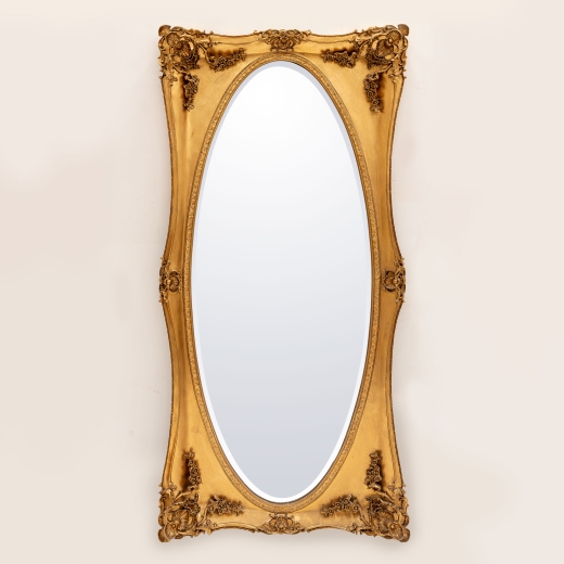 Beth Gold Floor Mirror