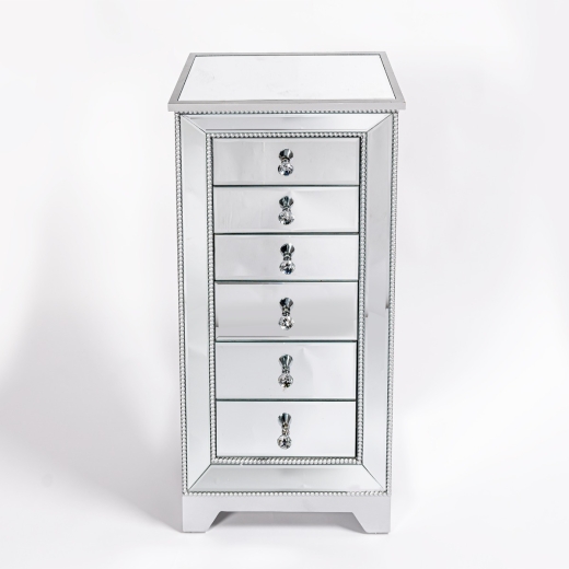Chateauneuf Mirrored Tallboy Chest of Drawers